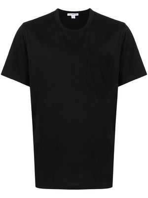 James Perse brushed cotton pocket T-shirt - Black