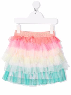 Billieblush colour-block layered tutu skirt - Pink