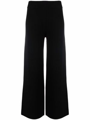Maje high-rise flared trousers - Black