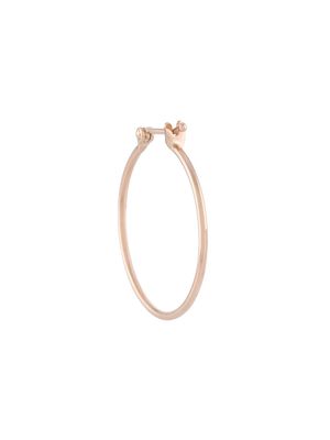 Dodo 9kt rose gold large single hoop earring - Pink