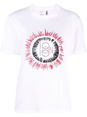 10 CORSO COMO sun logo print T-shirt - White