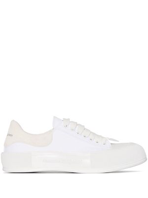 Alexander McQueen Deck Plimsoll lace-up sneakers - White