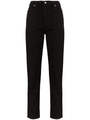 Eckhaus Latta high-waist straight-leg jeans - Black