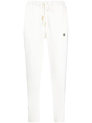 Lorena Antoniazzi star-patch track pants - White