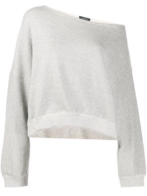 R13 off-the-shoulder sweatshirt - Grey