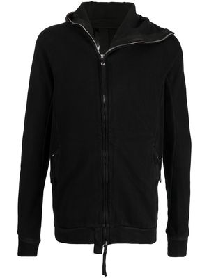 Boris Bidjan Saberi zipped-up hoodie - Black