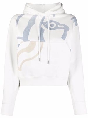 Kenzo graphic-print cotton hoodie - White