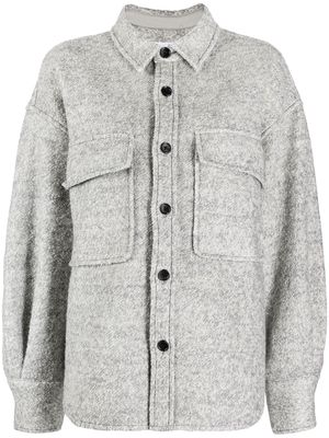 izzue buttoned-up shirt jacket - Grey