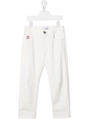 Brunello Cucinelli Kids straight leg jeans - White