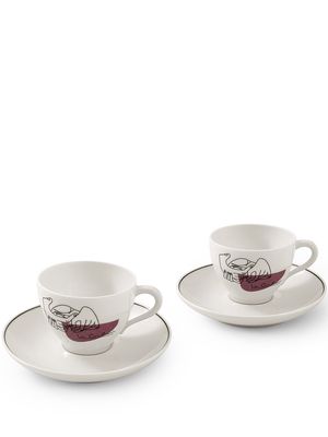 Cassina Service Prunier coffee cups - White