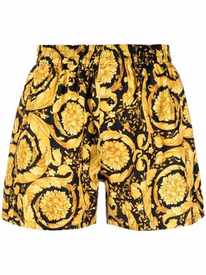 Versace Barocco-print shorts - Gold