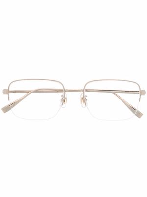 Dunhill rimless rectangular eyeglass frames - Gold