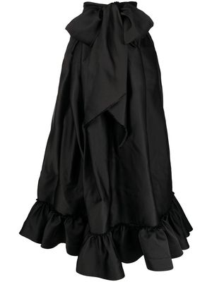 AZ FACTORY Switchwear Duchesse signature bow long skirt - Black