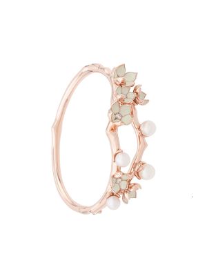Shaun Leane Cherry Blossom pearl and diamond cuff - Gold