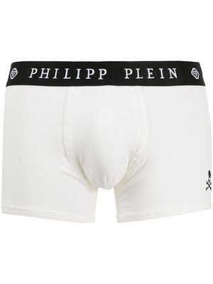 Philipp Plein logo embroidered boxers - White