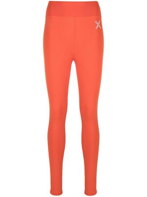 Kenzo logo-print leggings - Orange