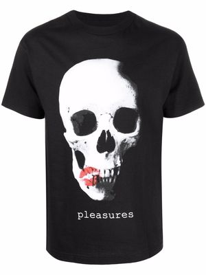 Pleasures skull-print T-shirt - Black