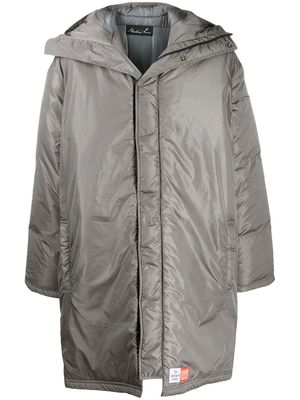 Martine Rose hooded padded coat - Grey