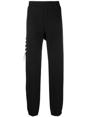Craig Green contrasting laced track pants - Black