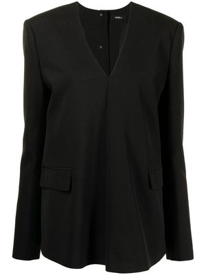 Goen.J structured blazer-top - Black
