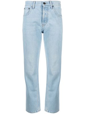 Saint Laurent faded straight-leg jeans - Blue