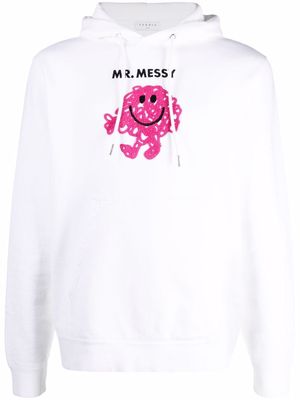 SANDRO Mr Messy hooded sweatshirt - White