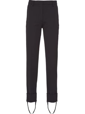 Prada stirrup-ankle tailored trousers - Black