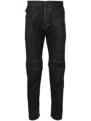 Julius coated slim-fit jeans - Black