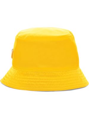 Prada Re-Nylon triangle logo bucket hat - Yellow