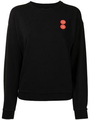 Armani Exchange logo crew-neck sweatshirt - Black