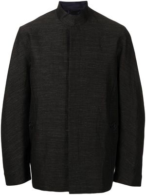SHIATZY CHEN mandarin-collar wool-blend jacket - Grey
