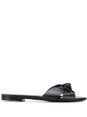 Saint Laurent Biana slip-on sandals - Black