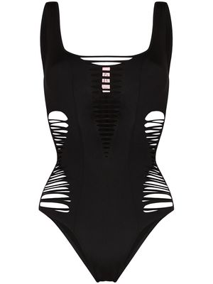 Agent Provocateur Dakotta slashed swimsuit - Black