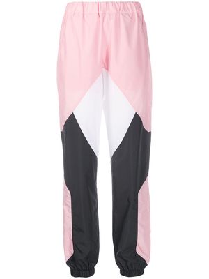 Kirin panelled colour-blocked track pants - Pink