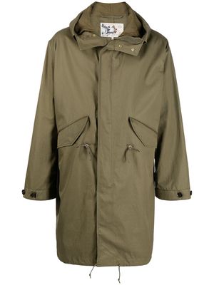 Nudie Jeans Christian oversized parka coat - Green