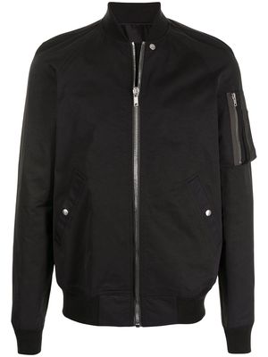 Rick Owens zipped bomber jacket - Black