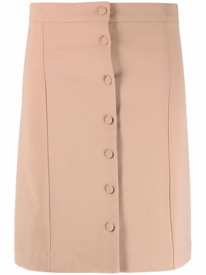 La Seine & Moi high-waisted mini skirt - Brown