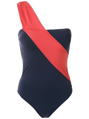 Brigitte Missy one-shoulder swimsuit - Blue