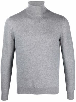 Corneliani knitted polo-neck jumper - Grey