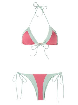 Brigitte two-tone bikini set - Multicolour