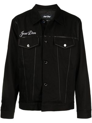 Just Don Islands cotton twill jacket - Black