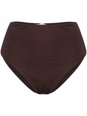 Nanushka high-waisted slip-on bikini briefs - Brown