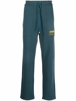 AMBUSH logo-print track pants - Green