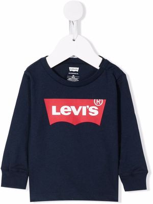 Levi's Kids logo-print crew-neck sweatshirt - Blue