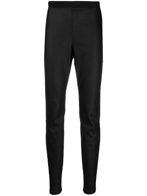 Eileen Fisher high-rise slim fit trousers - Black