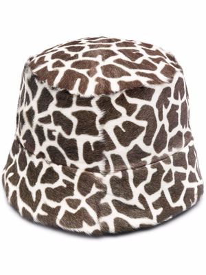 Simonetta Ravizza animal-print bucket hat - Brown
