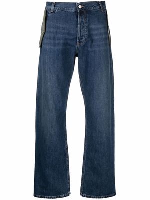 Alexander McQueen contrast-pocket jeans - Blue