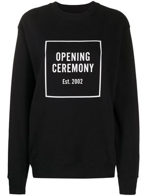Opening Ceremony box logo slim-fit sweatshirt - Black