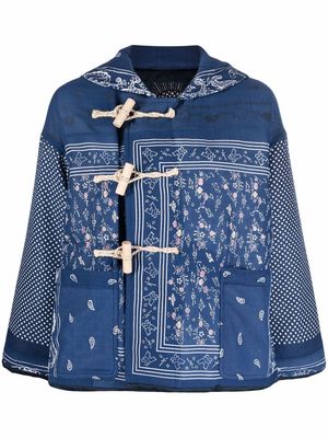 visvim bandana-print jacket - Blue