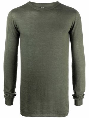 Rick Owens slim-cut fine-knit jumper - Green